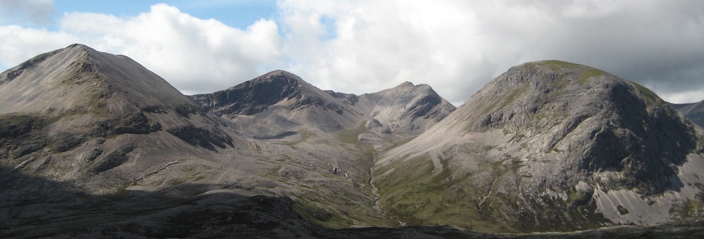The Beinn Eighe massif.