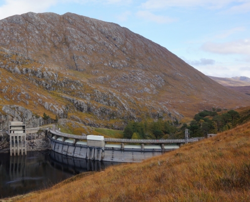 Loch Monar dam.