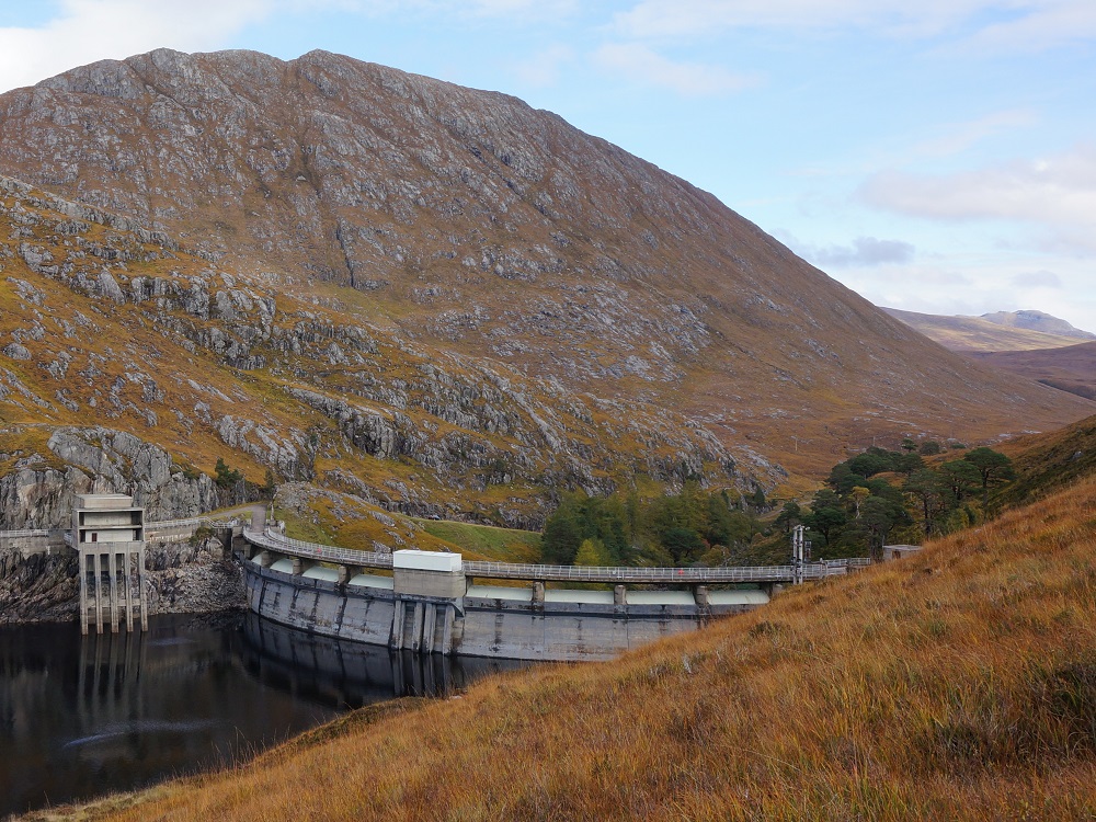 Loch Monar dam.