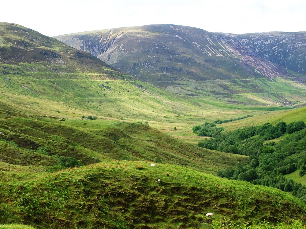 The parallel roads of Glen Roy are not roads at all, but are in fact the remains of shorelines created by ice-dammed lakes.