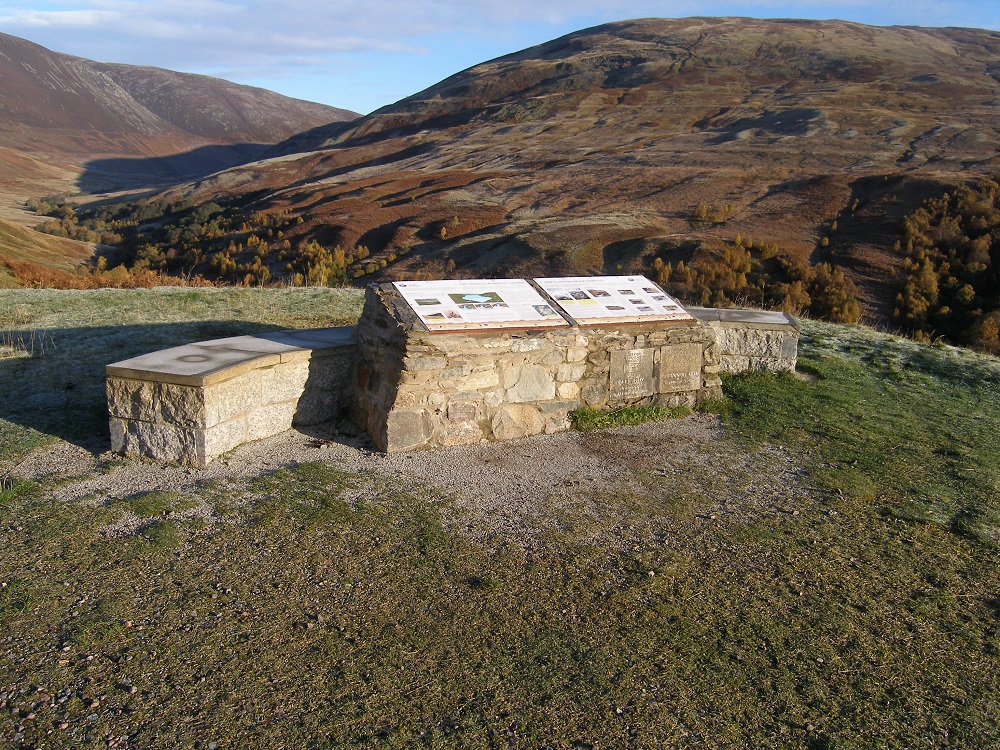 Interpretation boards at Glen Roy.