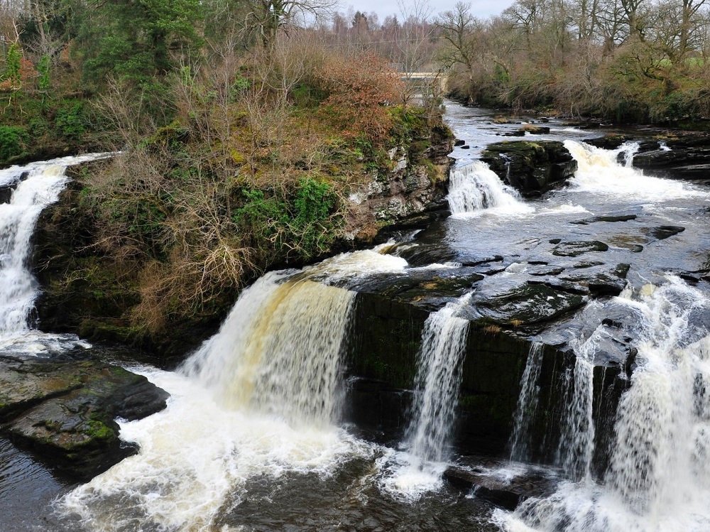 The Falls of Clyde at Bonnington Linn.